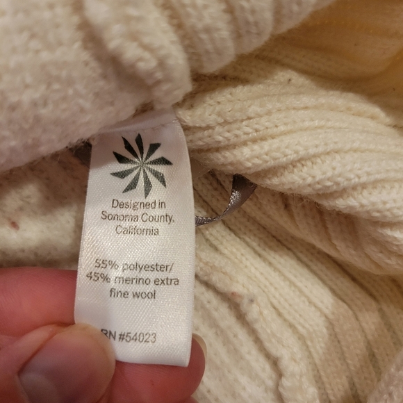 Athleta Ravine Ivory Ribbed Tunic Sweater Size Small - Picture 6 of 7